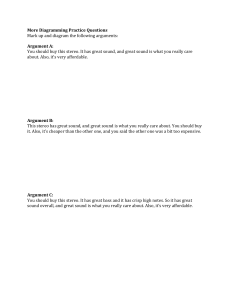 Argument Diagramming Practice Questions | Logic Exercises