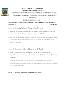 Accra Technical University: Construction Technology II Assignment 2