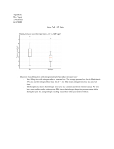 Nitrogen vs. Air Tires: Pressure Loss Statistical Analysis