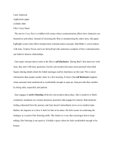 Crazy Heart: Interpersonal Communication Analysis