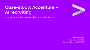 Accenture AI Recruiting Case Study: Organizational Economics Analysis