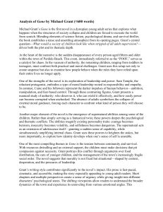 Analysis of Michael Grant's Gone: Themes & Characters