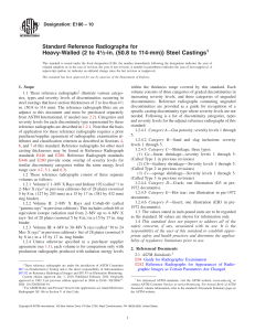 Steel Casting Radiographs: ASTM E186 Standard