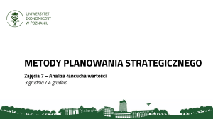 Analiza łańcucha wartości: Metody planowania strategicznego