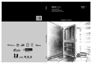 &Aacute;lgebra Lineal I: Vectores, Matrices y Sistemas Lineales