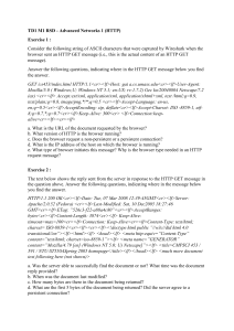 HTTP GET & Server Reply Analysis Exercises | Advanced Networks