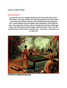 History of Table Tennis: From Victorian Pastime to Olympic Sport