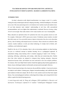 Teacher Readiness for AI in Deep Learning Classrooms: An Indonesian Study