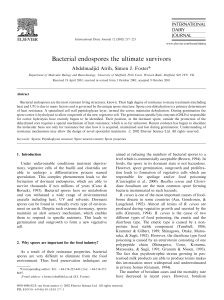 Bacterial Endospores: Resistance, Structure, and Food Industry Impact