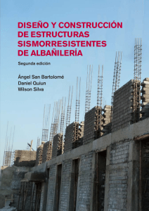 Dise&ntilde;o y Construcci&oacute;n de Estructuras Sismorresistentes de Alba&ntilde;iler&iacute;a