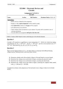 EE1004 Electronic Devices & Circuits Assignment 1: Diode Analysis
