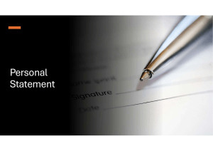 Mathematics University Personal Statement: Passion, Studies & Experience