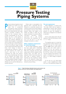 Pressure Testing Piping Systems Guide