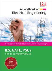 A Handbook on Electrical Engineering for IES, GATE, PSUs Exams