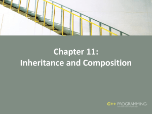 Chapter 11: Inheritance and Composition in C++