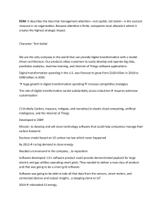 C3.ai Case Study: Strategy, Execution, and Digital Transformation