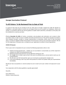 Visitor Letter - Vaccination Policy and Attestation
