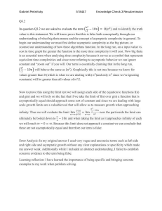 Asymptotic Complexity Analysis: Big Theta & Algorithm Evaluation