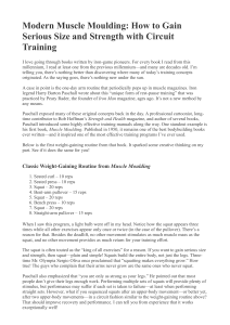 Modern Muscle Moulding: Circuit Training for Size & Strength Gains
