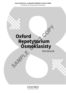 Oxford Repetytorium &Oacute;smoklasisty Workbook: English Exam Prep Guide
