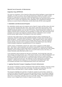 Material Costs of Generative AI: Infrastructure, Ethics & Exploitation