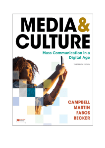 Media and Culture Mass Communication in a Digital Age 13th Edition PDF