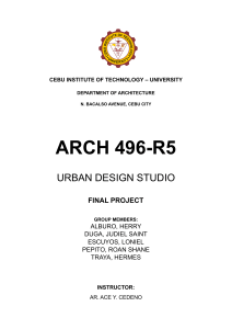 Urban Design Studio Final Project: Barili, Cebu