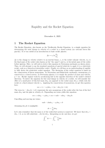 Rapidity and the Rocket Equation: Relativistic Rocket Physics