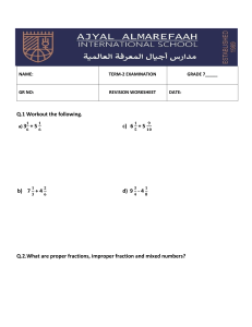 Grade 7 Math Revision: Fractions, Algebra, Decimals, Roots