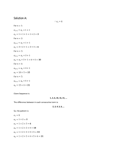 Mathematics Solutions: Sequences, Summation & Radical Equations