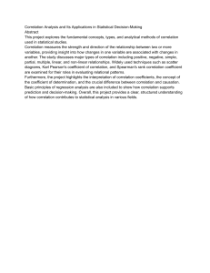 Correlation Analysis: Concepts, Methods & Statistical Decision-Making