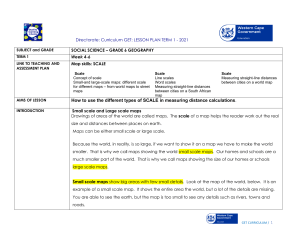 Grade 6 Geography Lesson Plan: Map Skills Scale