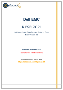 D-PCR-DY-01 Exam Prep &ndash; PDF Questions & Answers | Latest Study Material 2025