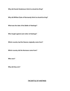 Battle of Hastings Study Guide: Key Questions & Answers