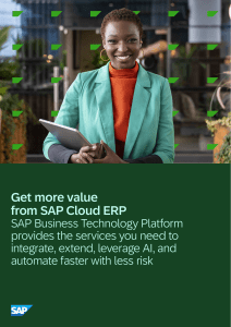 Get more value from SAP Cloud ERP with SAP BTP