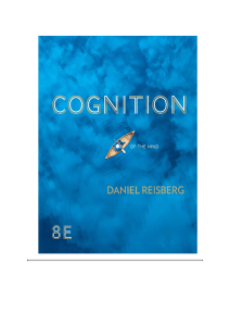 Cognition Exploring the Science of the Mind 8th Edition PDF