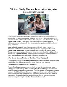 Virtual Study Circles: Innovative Ways to Collaborate Online