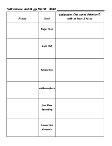Earth's Interior & Plate Tectonics Worksheet | Science Study Guide