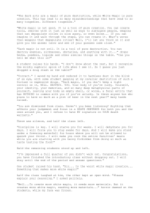 Creative Writing