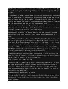 Magic Class: Dark vs White Magic and Discipline