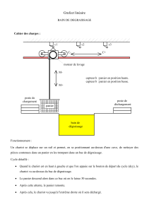 Grafcet lin&eacute;aire pour bain de d&eacute;graissage - Syst&egrave;me d'automatisation