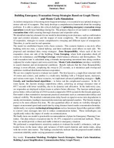Optimizing Emergency Evacuation Sweeps with Graph Theory & Monte Carlo