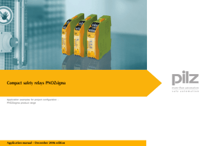 PNOZsigma Safety Relays Application Manual 2006