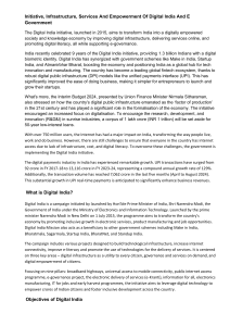 Digital India: Transforming Governance, Economy & Empowering Citizens