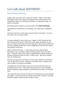 Sentiment Trading Strategy: Glyn Williams' Price Action & Retail Insights