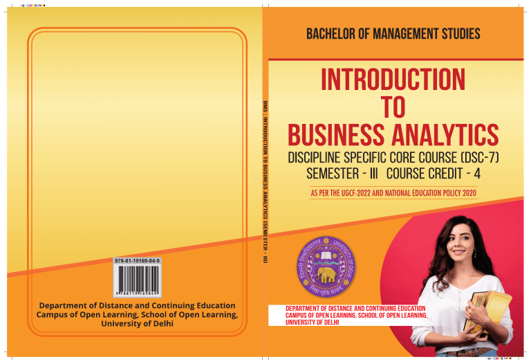 Introduction to Business Analytics: Data-Driven Decision Making & ML