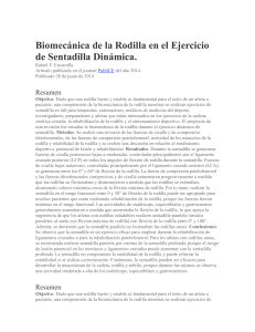Biomec&aacute;nica de la rodilla en sentadilla din&aacute;mica: an&aacute;lisis y aplicaciones