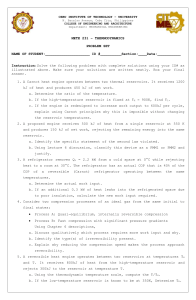 METE 231 Thermodynamics Problem Set