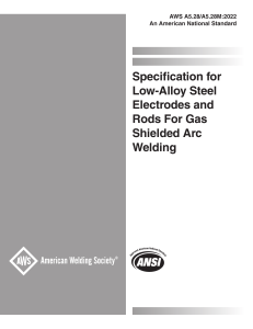 AWS A5.28/A5.28M:2022 Low-Alloy Steel Electrodes & Rods Specification
