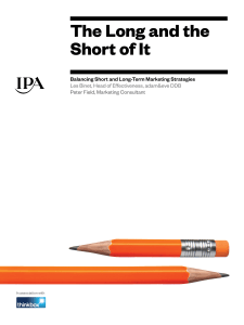 Balancing Short and Long-Term Marketing Strategies